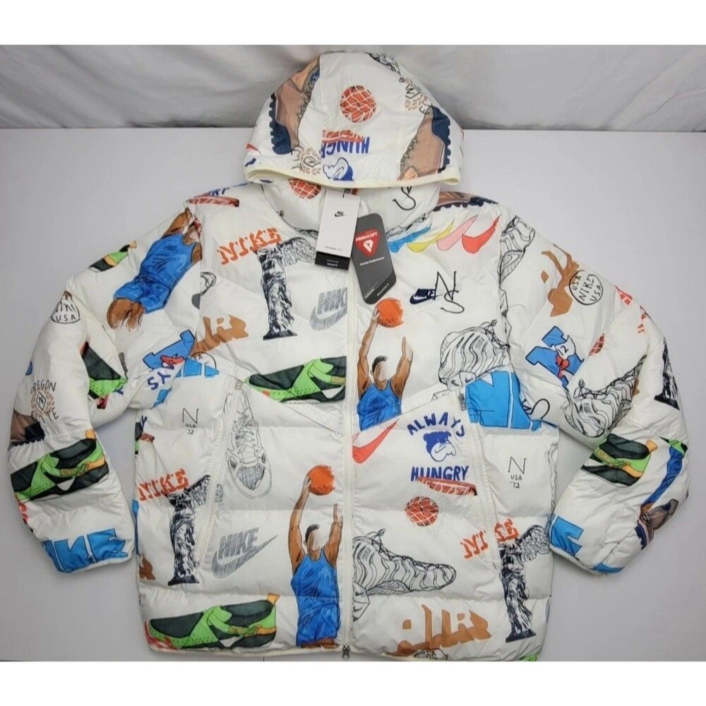 Nike BOLD School Primaloft Storm Fit Puffer Jacket White Men's XL  FZ2288-133